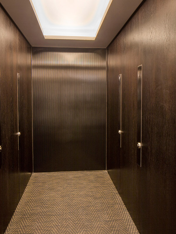 Shadbolt veneered WC doors at No1 New Oxford Street
